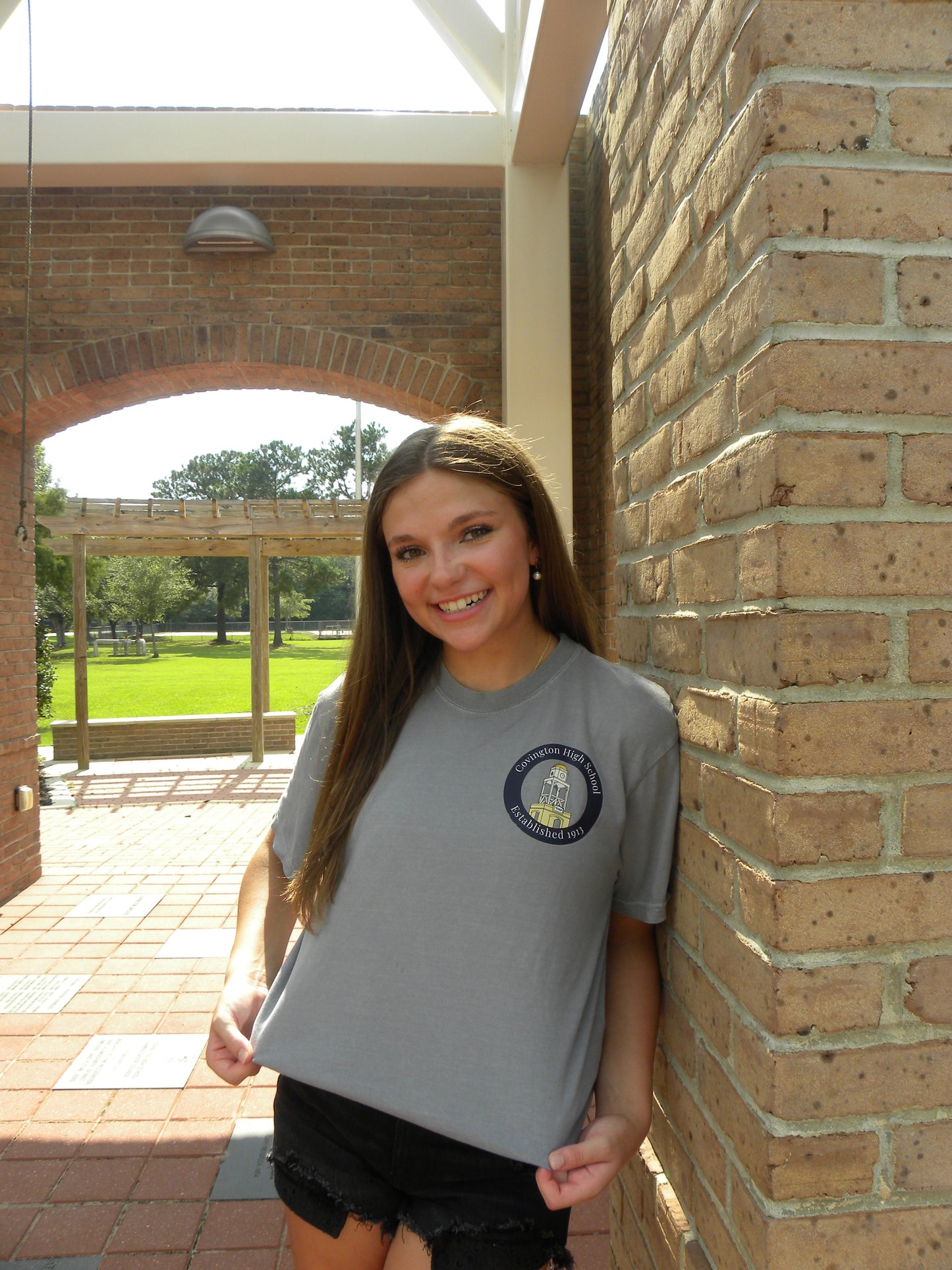 Covington High Collage Grey