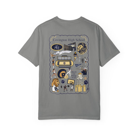 Covington High Collage Grey